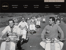 Tablet Screenshot of amicirestaurant.co.uk