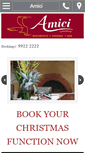 Mobile Screenshot of amicirestaurant.com.au